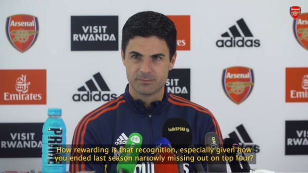 Arteta on winning Manager of the Month award